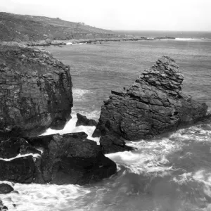Print of Clodgy Point, St Ives, Cornwall Print of Clodgy Point, St Ives, Cornwall