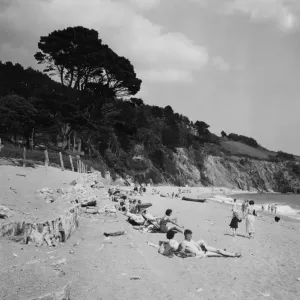 Blackpool Sands Print, Devon Coast c1950 Blackpool Sands Print, Devon Coast c1950