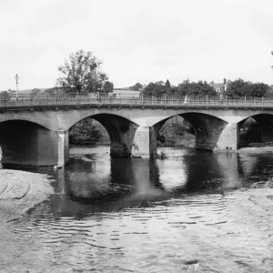 Print of Tenbury Wells River Teme Bridge, c.1920s Print of Tenbury Wells River Teme Bridge, c.1920s