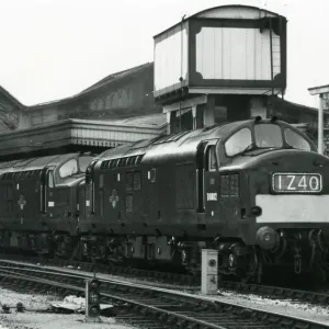 Print of Class 37 Diesel Locomotive at Bristol Temple Meads Print of Class 37 Diesel Locomotive at Bristol Temple Meads