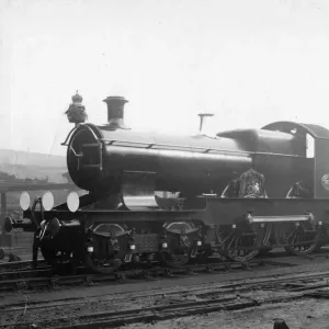 Print of Locomotive No 3374, decorated for a Royal Train