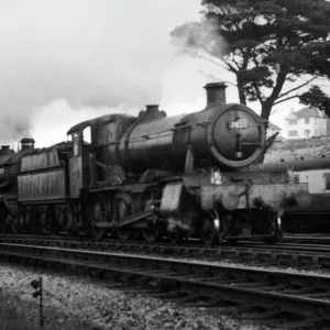 Print of Castle Class Locomotives at Aller Junction Print of Castle Class Locomotives at Aller Junction