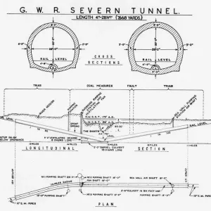 Cross Section Print of Tunnel