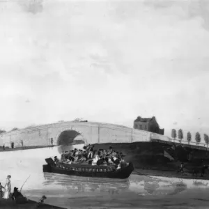 Firft Bridge Print: Grand Union Canal Scene