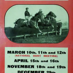 Poster for Cheltenham Races, 1936