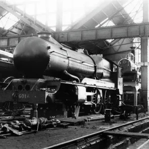 Locomotive Print: Streamlined King Henry VII at Swindon Works Locomotive Print: Streamlined King Henry VII at Swindon Works