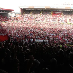 Bristol City FC Fans on Pitch Print Bristol City FC Fans on Pitch Print