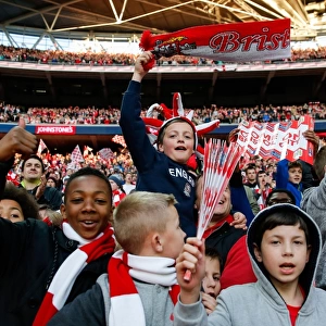 Triumphant Bristol City Fans Celebrate 2-0 Win and Football League Trophy Victory at Wembley Stadium