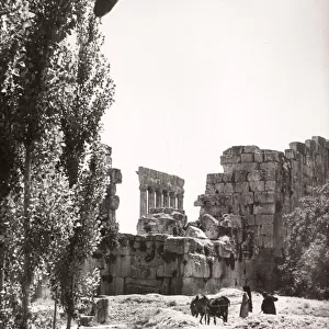 1943 Lebanon Temple of Jupiter Baalbek Ba albek