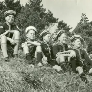 Boys from the Walthamstow Sea Scout Patrol Print, circa 1950 Boys from the Walthamstow Sea Scout Patrol Print, circa 1950