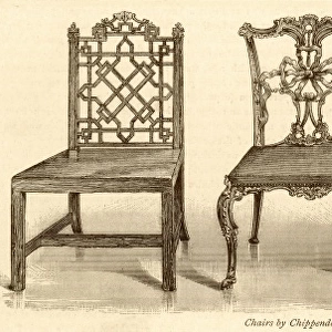 3 Chairs Chippendale