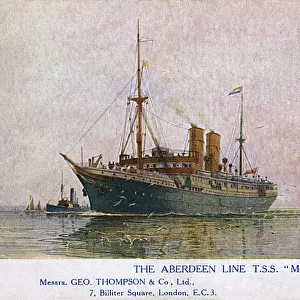 The Aberdeen Line T. S. S. Marathon ocean liner