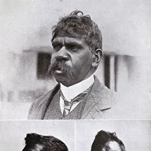 Aborigine trackers working for the police force, Australia