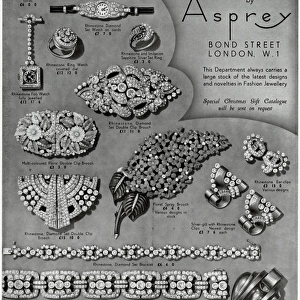 Advert for Asprey jewellery 1938