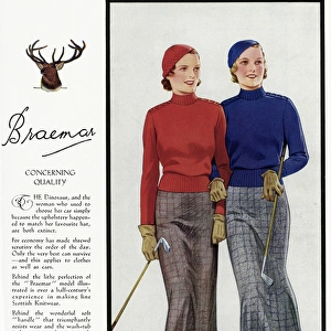 Advert for Braemar knitwear 1933