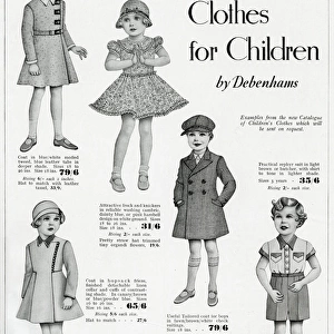 Advert for Debenham & Freebody childrens clothes 1937
