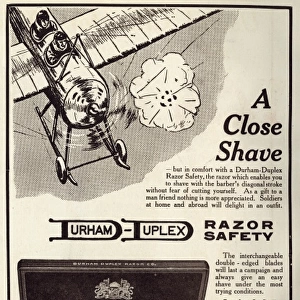 Advert for Durham Duplex Safety Razor 1914