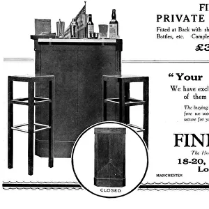 Advert for Finnigans, New Bond Street, London, W1