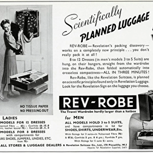 Advert fo Revelation suitcases 1939