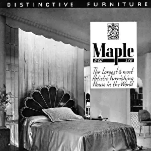 Advert for Maple, distincitive furniture, London Date: 1938