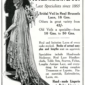 Advert for P. Steinmann and Co lace specialists 1930