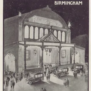 Advert for the Palais de Danse, Birmingham, 1921