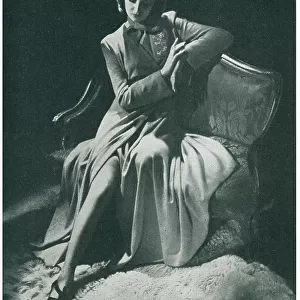 Advertisement Photograph, Seated Woman