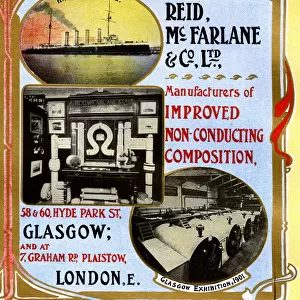 Advert, Reid McFarlane & Co Ltd, Manufacturers, Glasgow