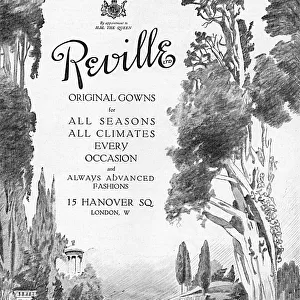 Advertisement for Reville, 1920s fashion