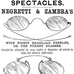 Advertisement for spectacles