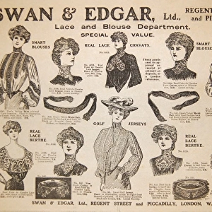 Advertisement for Swan & Edgar department store