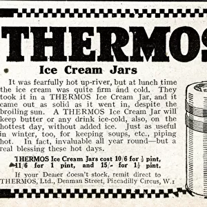 Advert, Thermos Ice Cream Jars