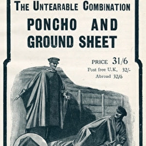 Advert for Turnbull & Asser, combined poncho & ground-sheet