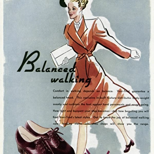 Advert for Vani-tred shoes 1942
