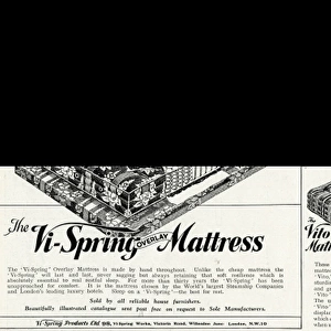 Advert for Vi-spring Mattress 1934