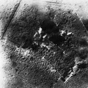 Aerial photograph, Fort Douaumont, France, WW1