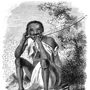 African bushman with goura
