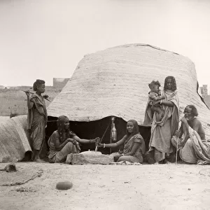 African women grinding corn, Egypt, c. 1890 s