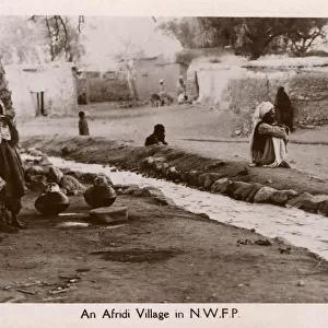 An Afridi Village in the North West Frontier Province