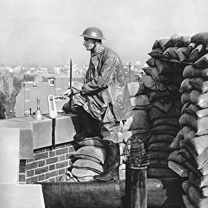 Air Raid patrol in London, WWII
