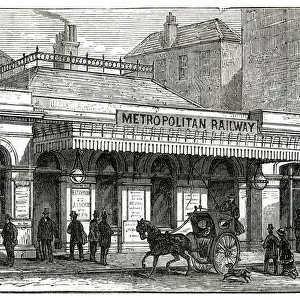 Aldgate station, London underground 1876