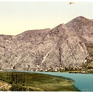Almissa, general view, Dalmatia, Austro-Hungary