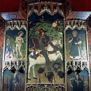 Altarpiece with St. James in the central panel. Chapel of th