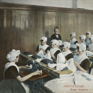 Amsterdam Burger Weeshuis (Orphanage) - Linen Sewing Lessons
