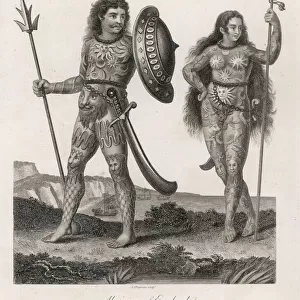 Two Ancient Britons, male and female