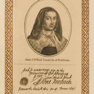 Anne Countess Pembroke Print Anne Countess Pembroke Print