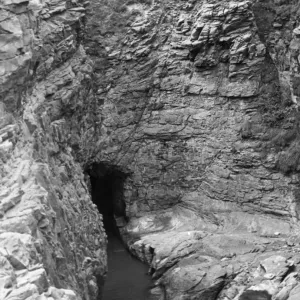 Arbroath Caves Print, Angus, Scotland 1930s