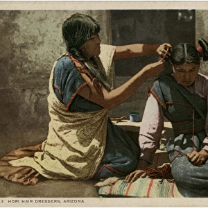 Arizona, USA - Hopi woman and girl