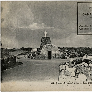 Arras-Lens road, France -- Canadian memorial, WW1