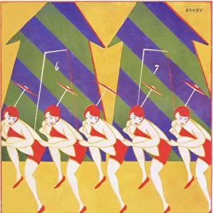 Art deco cover for Theatre World, June 1925